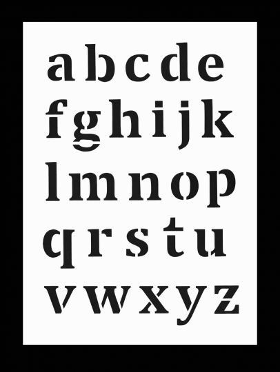 Buchstabenschablone, Wand-Mal-Motiv-Schablonen Druckbuchstaben Alphabet
